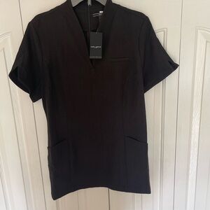 Women's Faux Linen Maya Tunic 
Black / XL